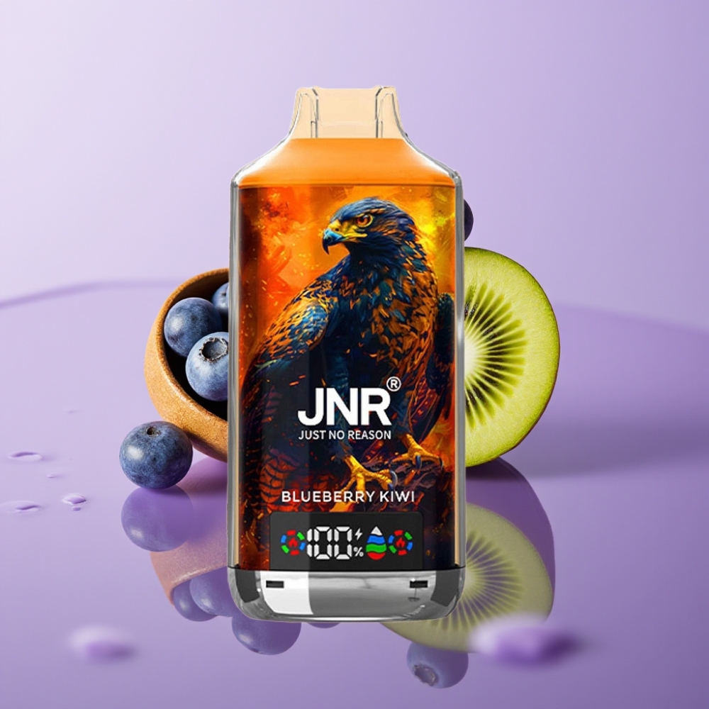 JNR Falcon X 18000 Puffs توت أزرق-كيوي 750mAh 24ml شاشة رقمية