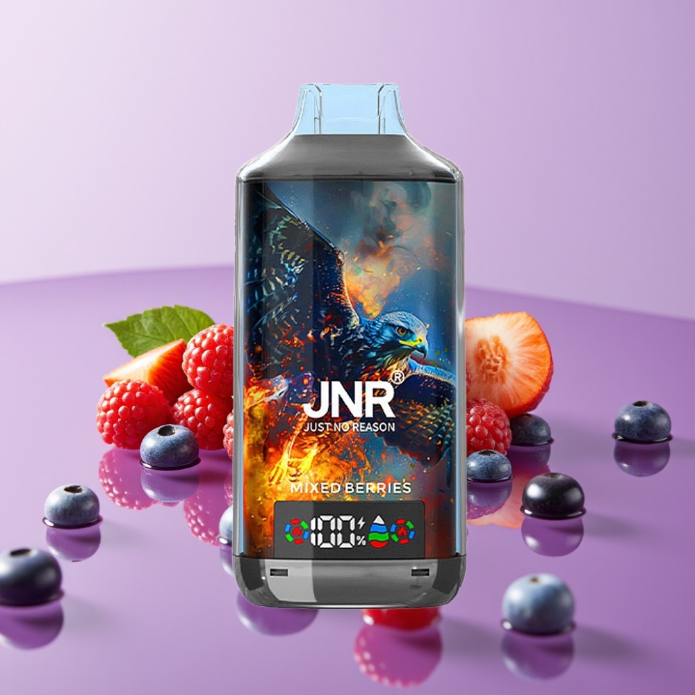 JNR Falcon X 18000 Puffs توت مشكل 750mAh 24ml شاشة رقمية
