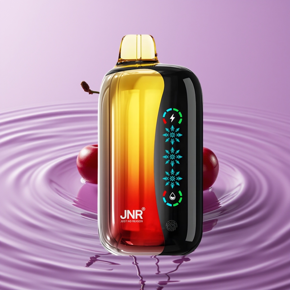 JNR Flex Ice 21000 Puffs جهاز تبخير لمرة واحدة بنكهة كولا الكرز، 26مل، شاشة لمس، شحن Type-C
