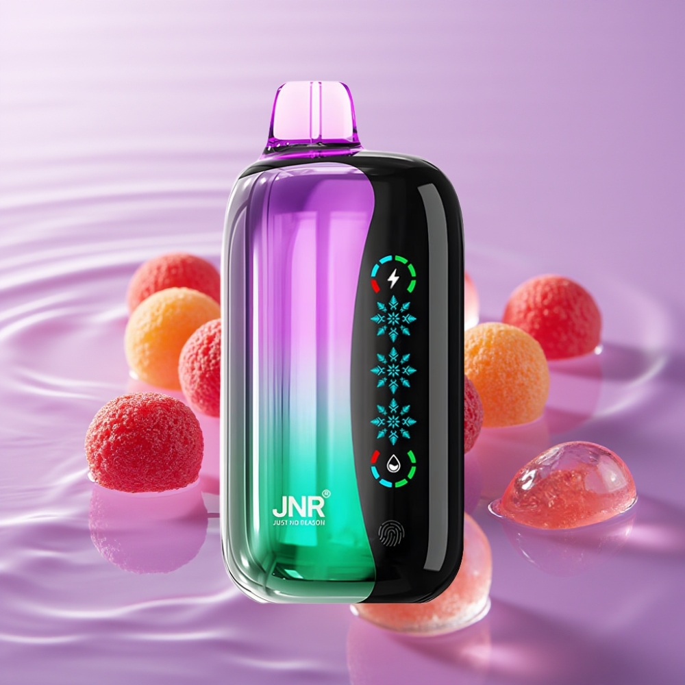 JNR Flex Ice 21000 نَفث، نكهة كرز حامض، شاشة لمس، 26مل، 12 أوم