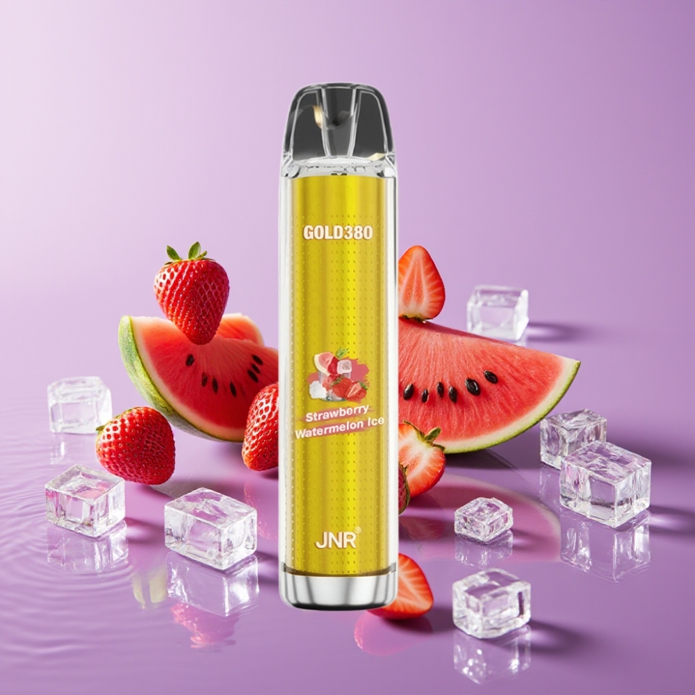 JNR Gold380 6000 نفث ستروبيري بطيخ مثلج 6000 نفث/1500mAh/10ohm