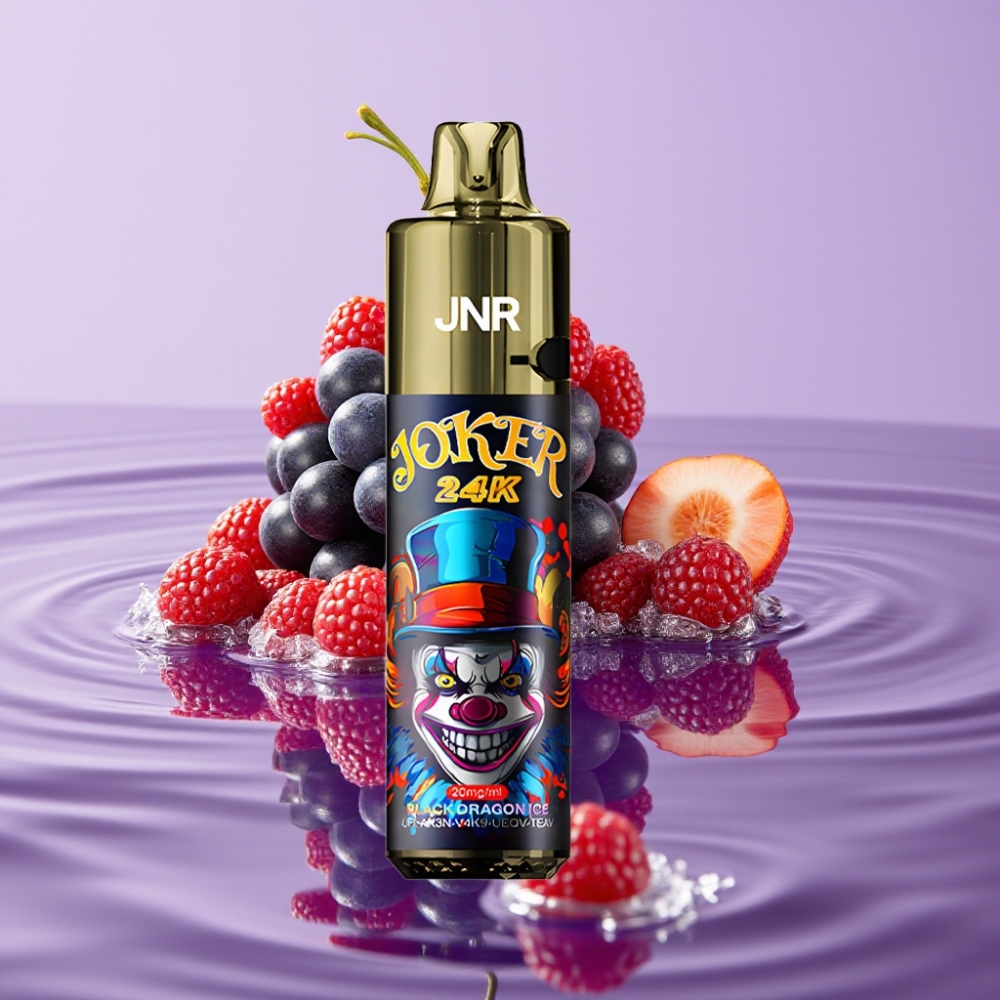 JNR Joker 24K Puffs Disposable Vape Black Dragon Ice (10ml 800mAh 24000 Puffs)
