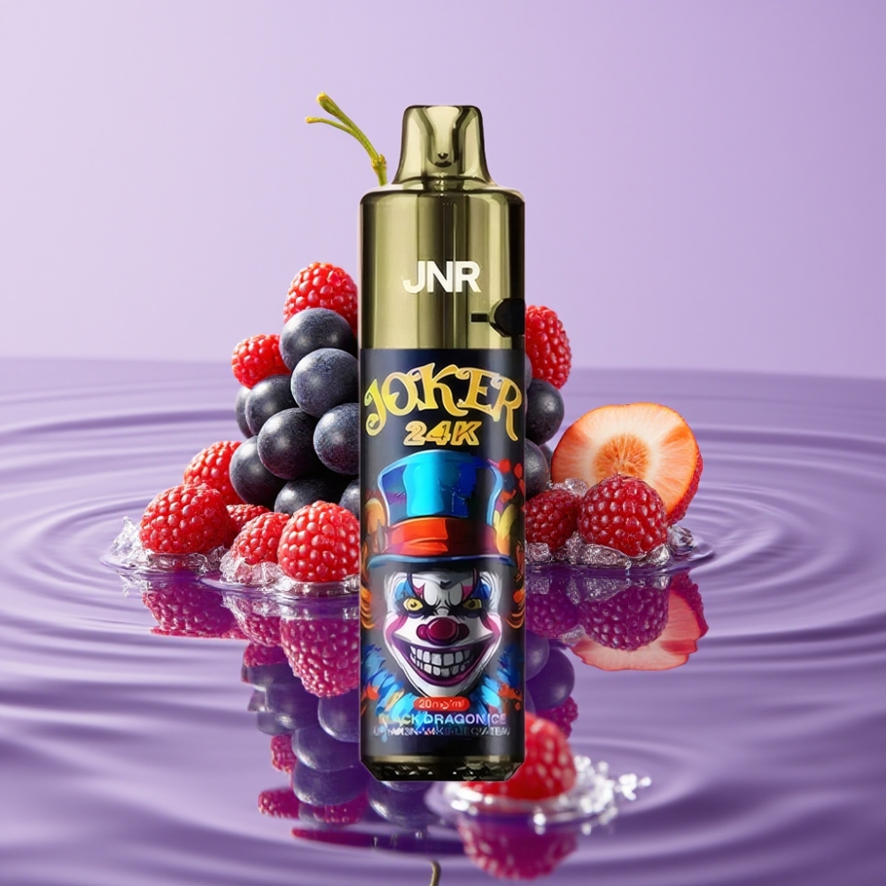 JNR Joker 24K Puffs Disposable Vape Black Dragon Ice (10ml 800mAh 24000 Puffs)