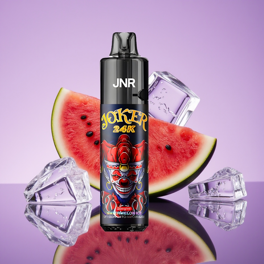 JNR Joker 24K Puffs Disposable Vape بطيخ مثلج - 2 نيكوتين، 24000 نفخة، شحن Type-C