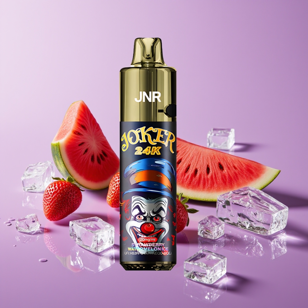 JNR Joker 24K Puffs Disposable Vape فراولة بطيخ مثلج - 2+10مل، 800mAh، 24000 نفث
