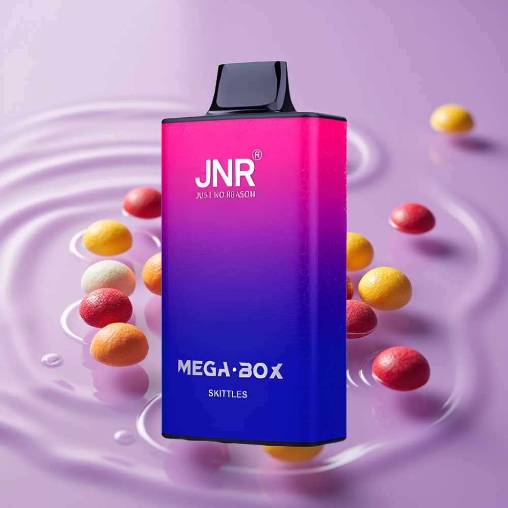 JNR Mega Box 25000 نفخة سكيتلز - 30مل سائل، 850مللي أمبير، شحن Type-C