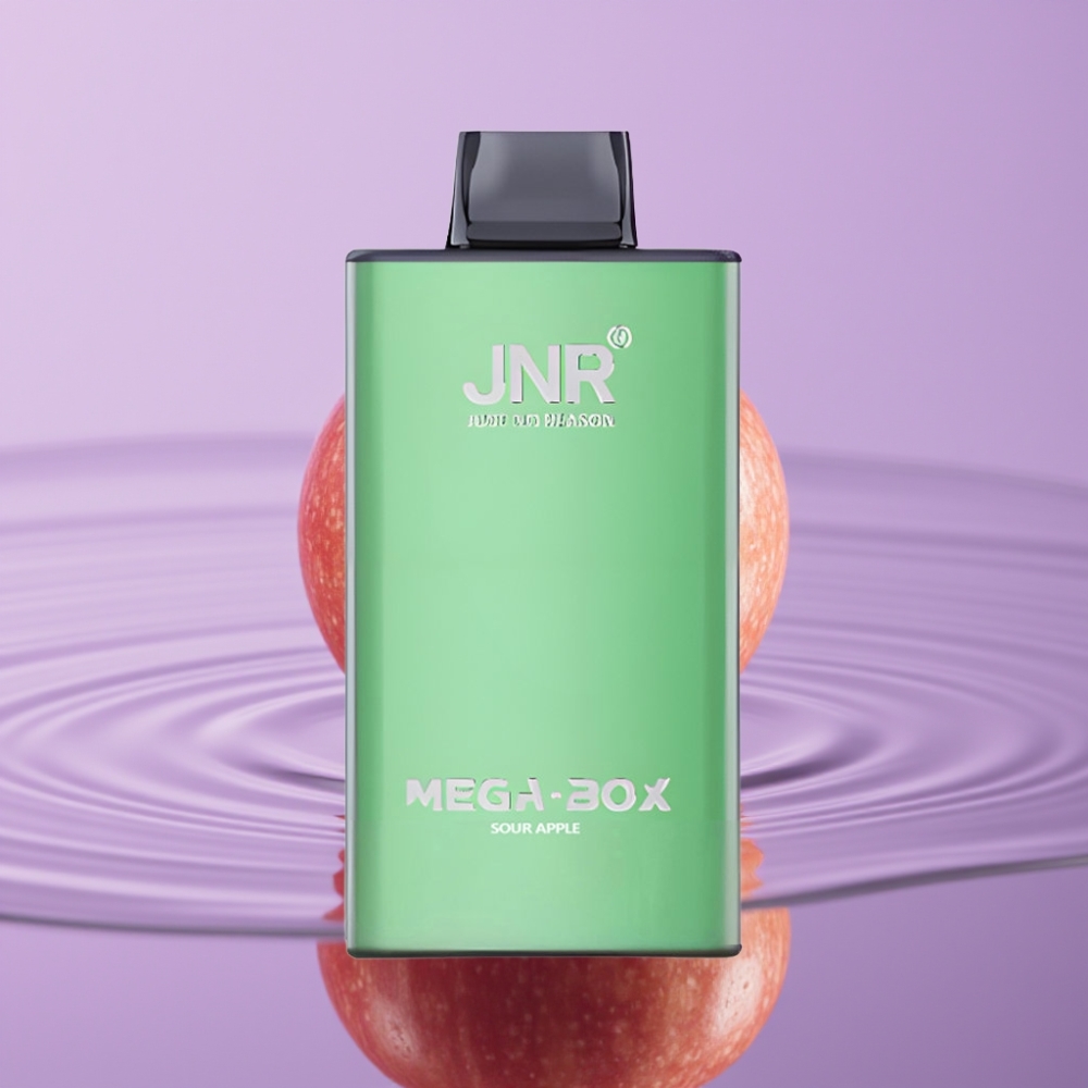 JNR Mega Box 25000 نفخة سول أبل - 30مل سعة، 850مل بطارية، شحن Type-C