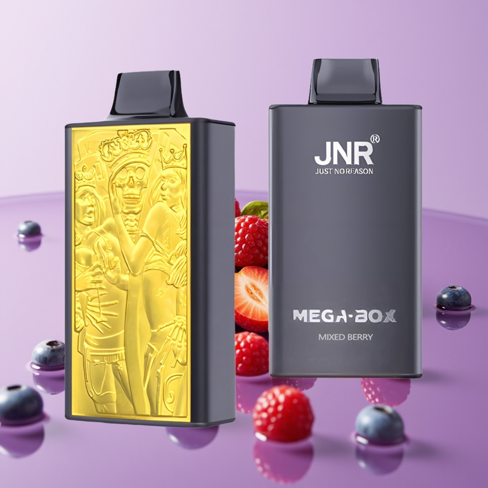 JNR Mega Box 25000 نفخة سيجارة إلكترونية ذات استخدام لمرة واحدة بنكهة التوت المختلط - 30مل/850مللي أمبير