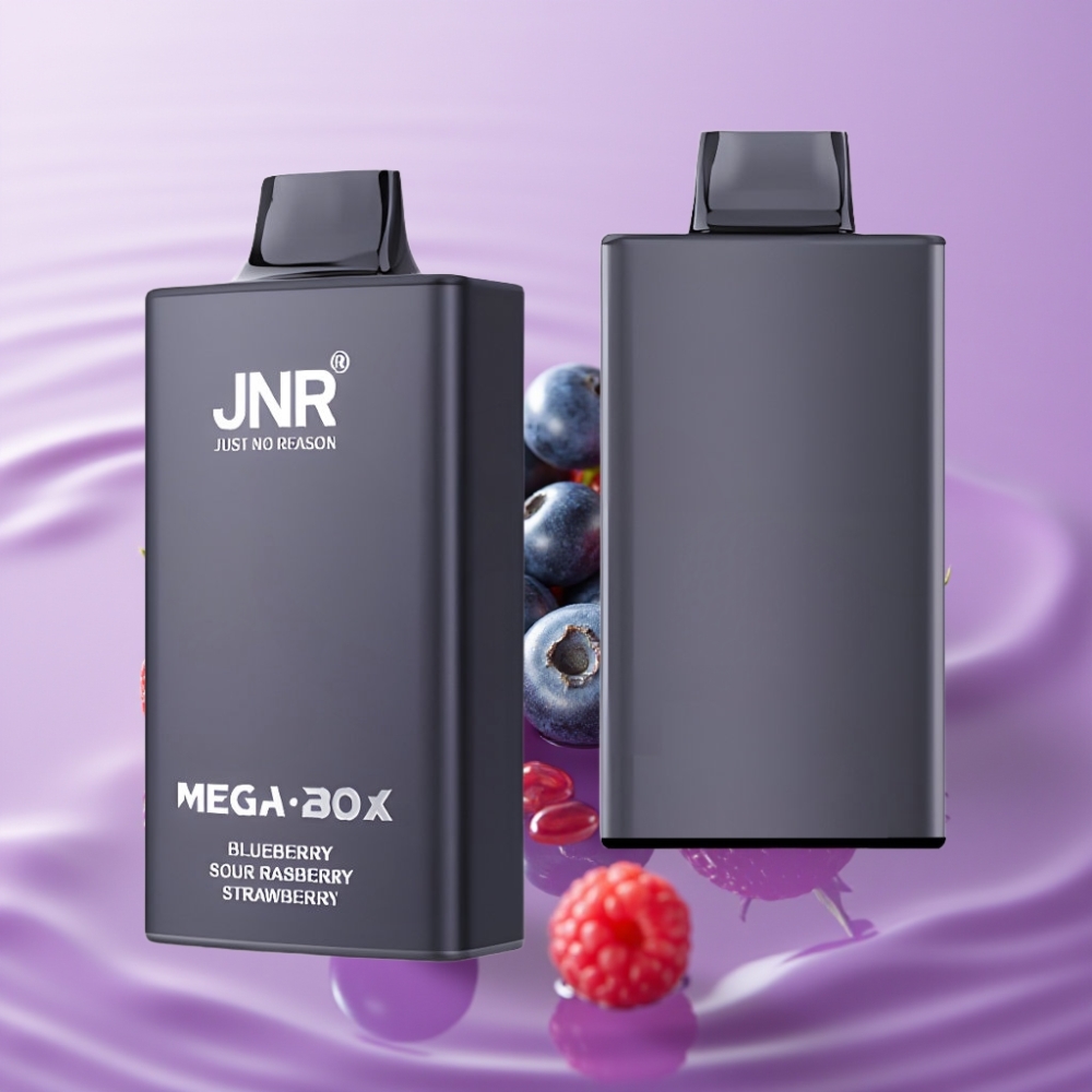JNR Mega Box 25000 نفخة فيب قابل للتصريف بنكهة التوت البري والفراولة الحامضة - 30مل، 850مAh، شحن Type-C