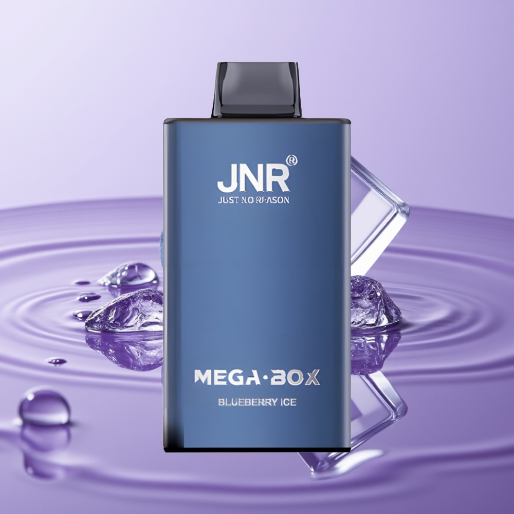JNR Mega Box 25000 نَفخة سيجارة إلكترونية قابلة للتصريف بنكهة توت أزرق مثلج - 30مل/850مللي أمبير/شحن Type-C