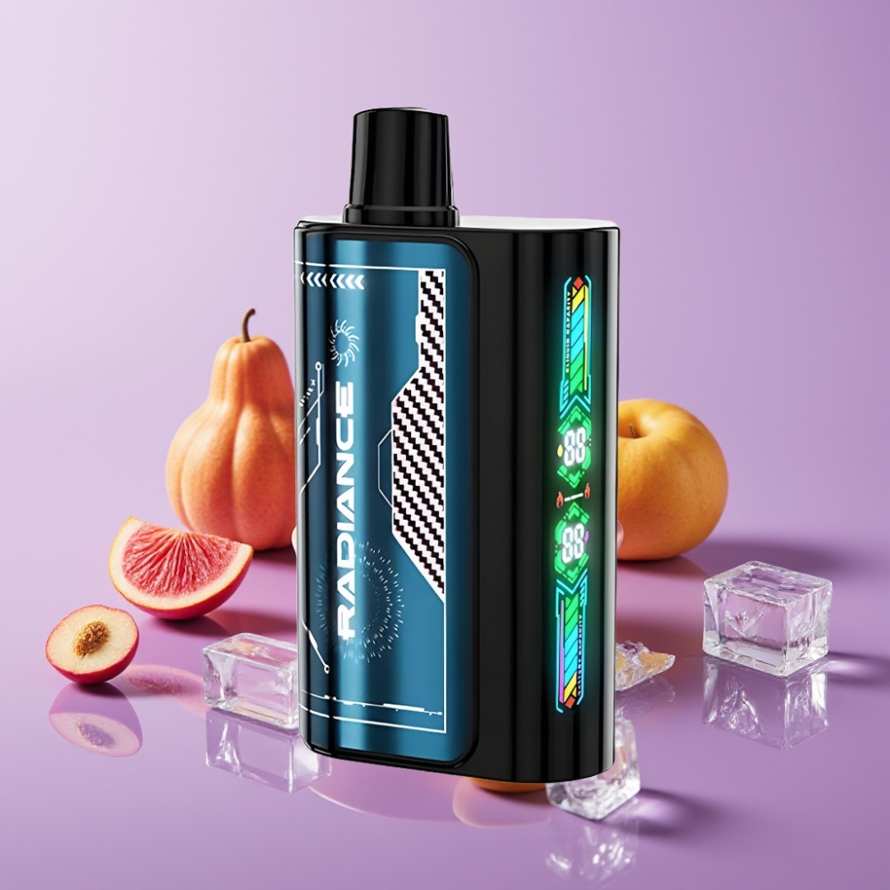JNR Radiance 31000 نَفَثَات سيجارة إلكترونية طراز SUMMER PEACH ICE بنكهة الخوخ الصيفي المثلج