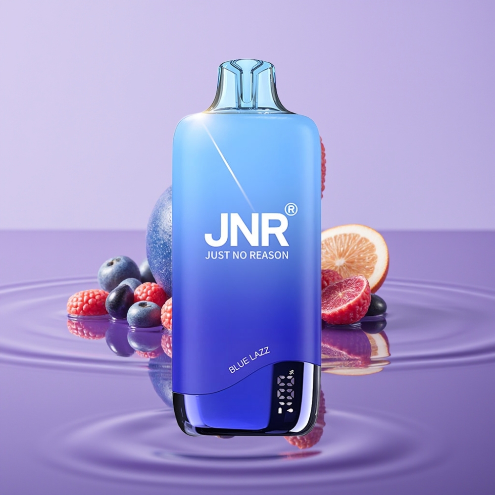 JNR Rainbow 10500 راينبو 10500 نفث سجارة إلكترونية تستخدم لمرة واحدة بنكهة البلوز لاز - 18مل/600مAh/08أوم