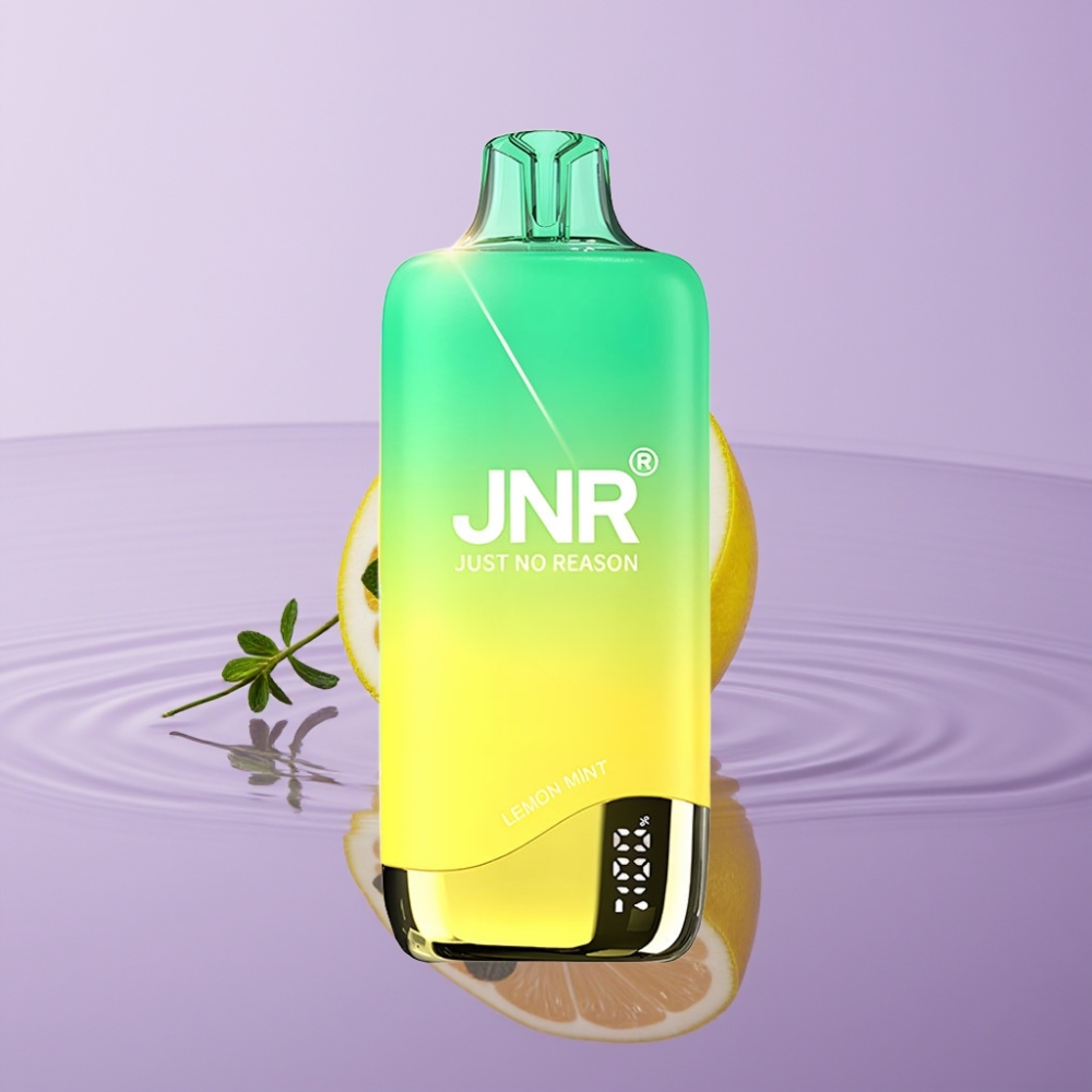 JNR Rainbow 10500 نَفخة سيجارة إلكترونية ليمون نعناع - 18مل خزان، 600mAh، شحن Type-C