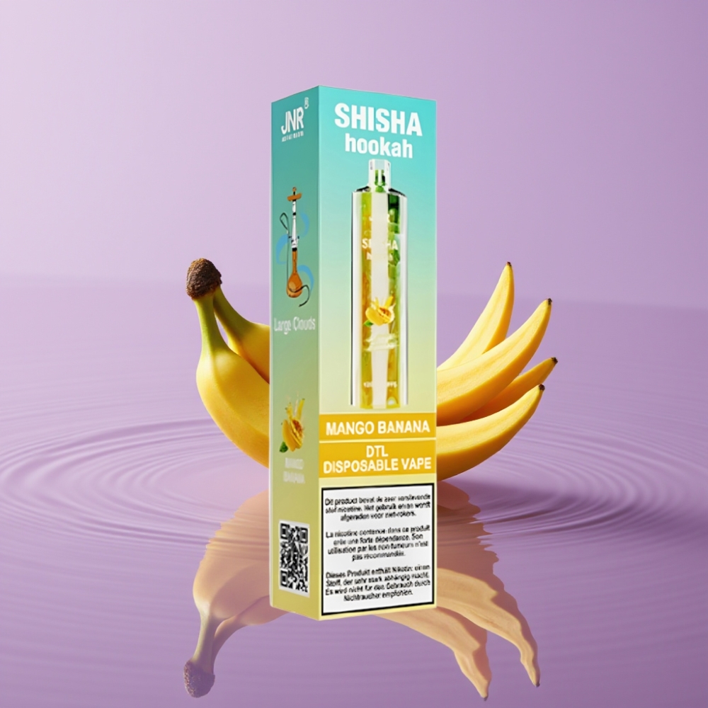 JNR Shisha Hookah 12000 Puffs - 750mAh/24ml/06Ω - مانجو موز