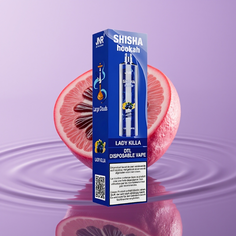 JNR Shisha Hookah 12000 نفخة - 24مل/750مللي أمبير - ليدي كيلا