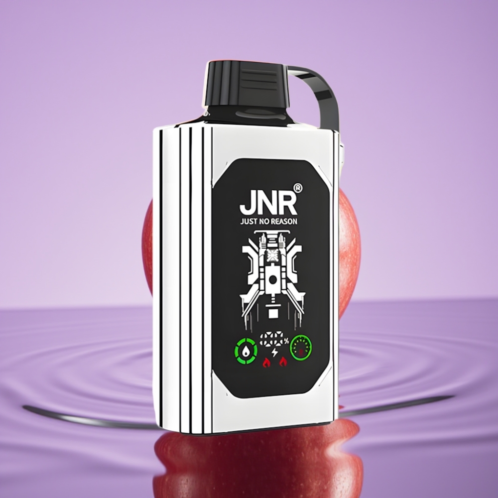 JNR Shisha Hookah Box 20500 Puffs - تفاحتين، شاشة HD، 1000mAh، شحن Type-C