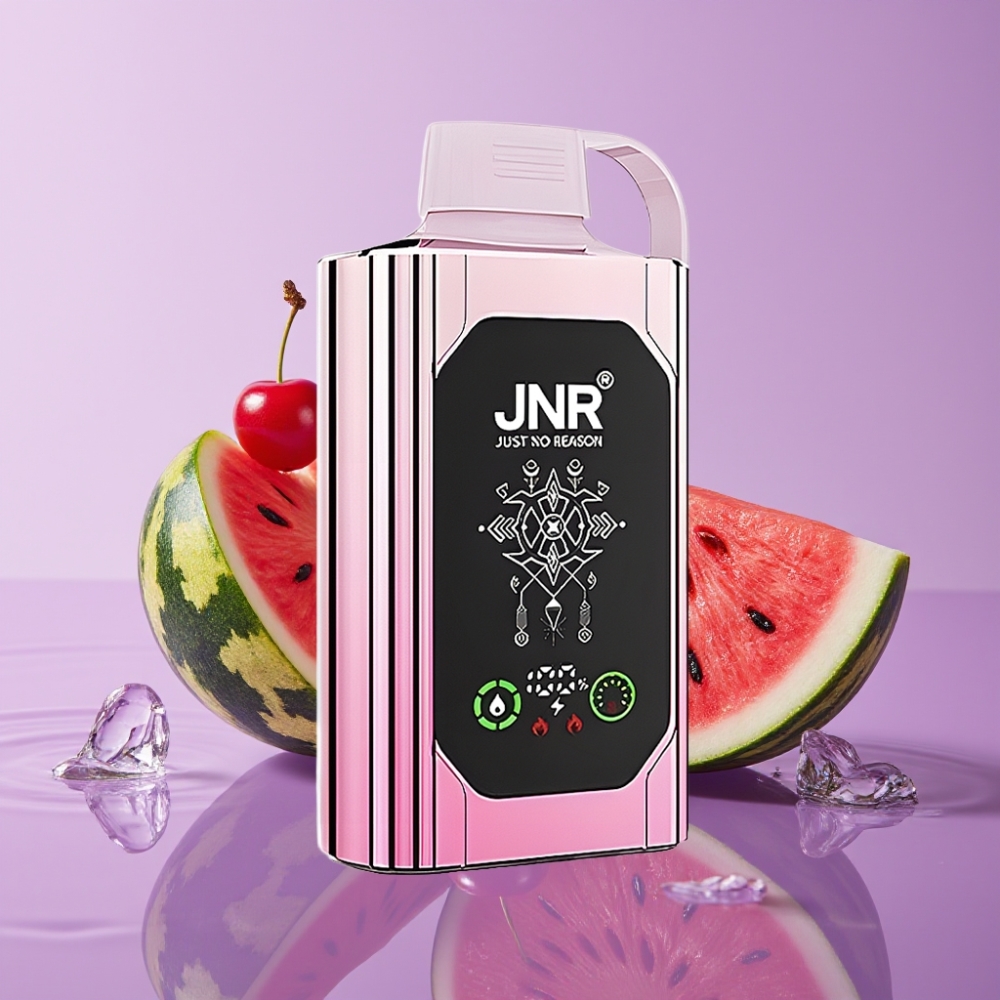 JNR Shisha Hookah Box 20500 Puffs - شيري بطيخ مثلج - شاشة HD - 25مل - شحن Type-C