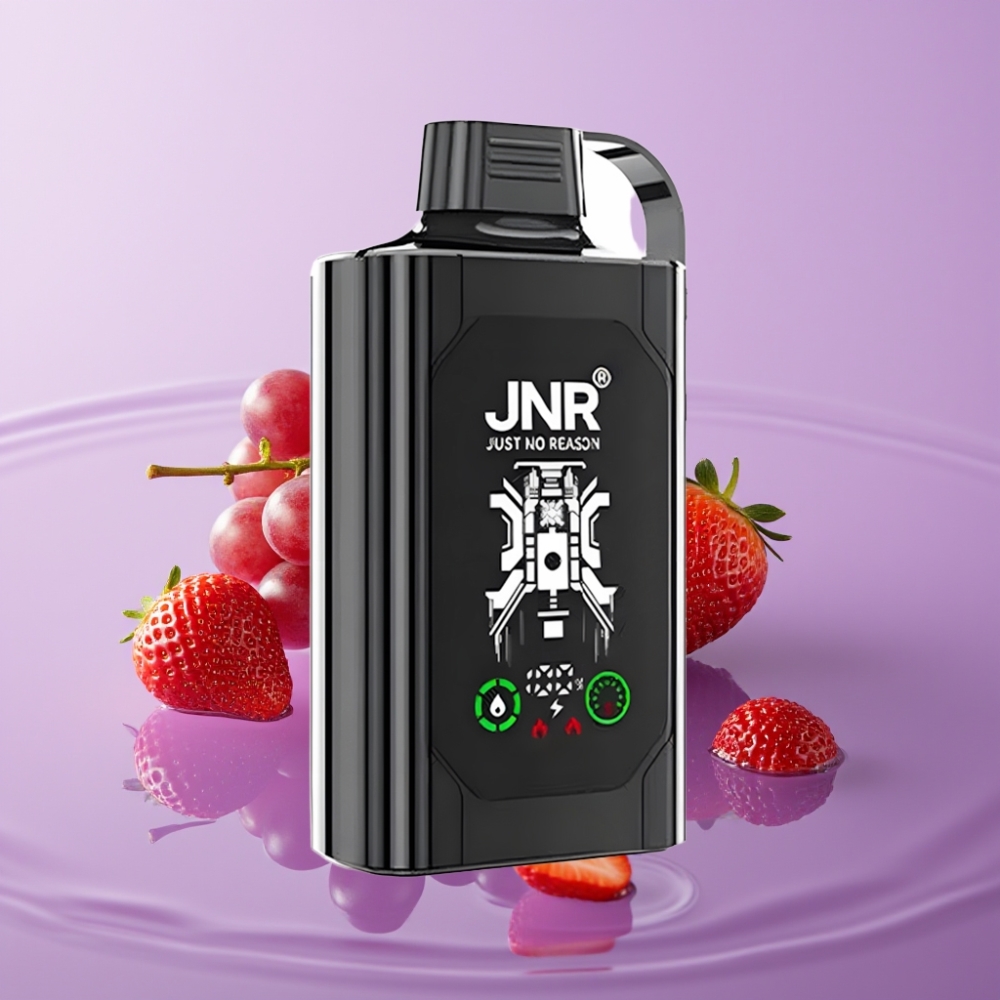 JNR Shisha Hookah Box 20500 Puffs - فراولة عنب - شاشة HD - 1000mAh - 25مل