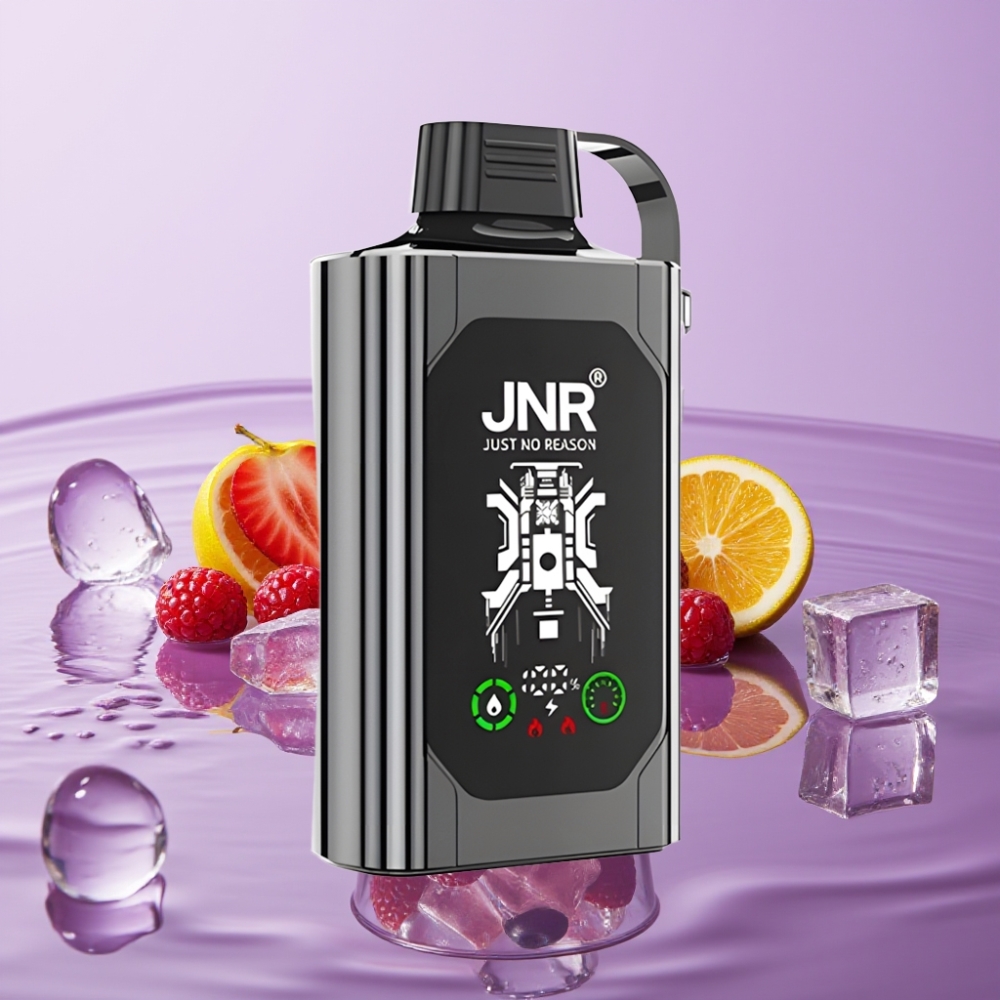 JNR Shisha Hookah Box 20500 Puffs عرض عالي الدقة - سعة البطارية 1000 مللي أمبير - توت متبلد الثلج