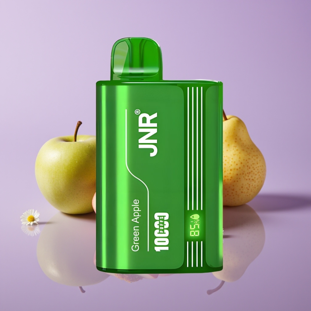 JNR Tank 10000 Puffs Disposable Vape تفاحة خوخ إجاص - 20مل، شاشة رقمية، شحن سريع