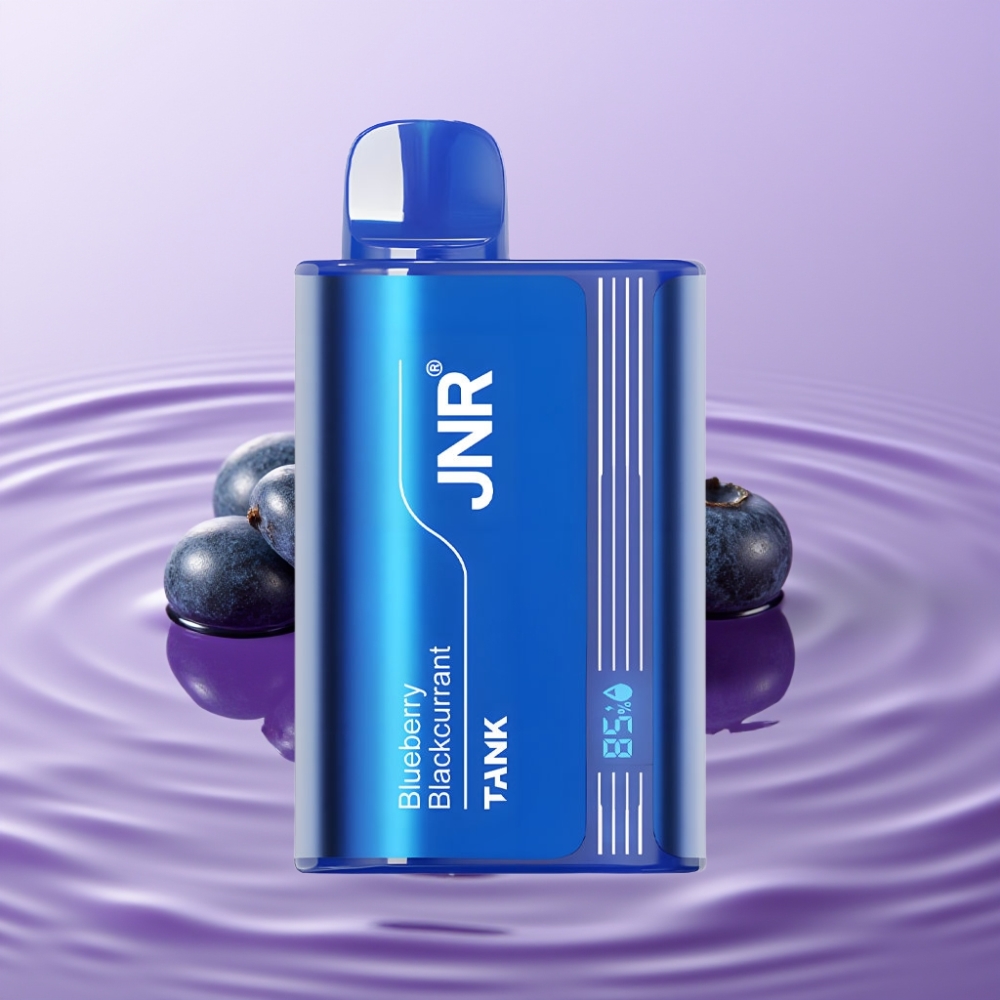JNR Tank 10000 Puffs Disposable Vape توت أزرق وعنب أسود - 20مل، شحن سريع، شاشة رقمية
