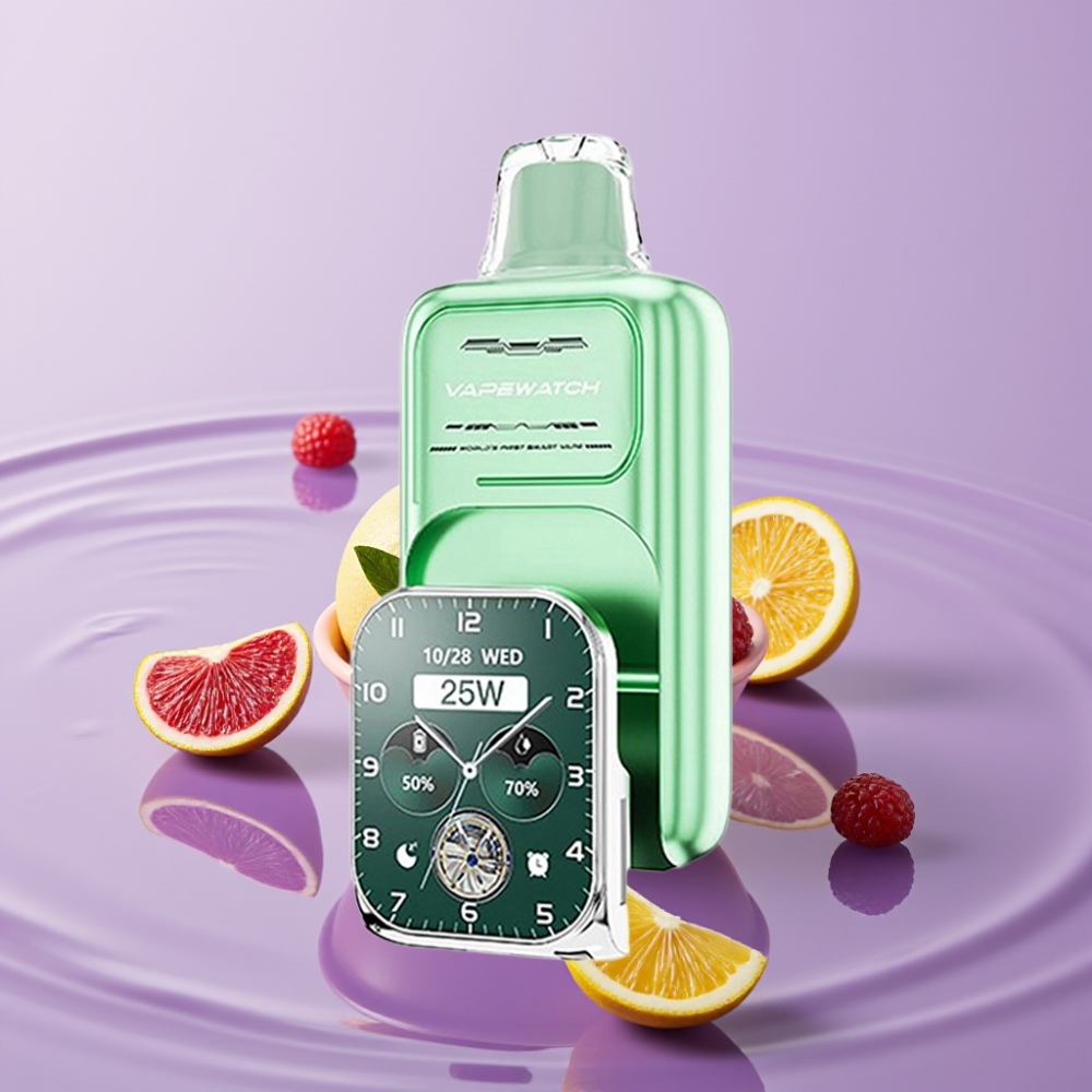 JNR VapeWatch 30000 Puffs - 1000mAh، 19mL، 5 نيكوتين، نعناع ميامي