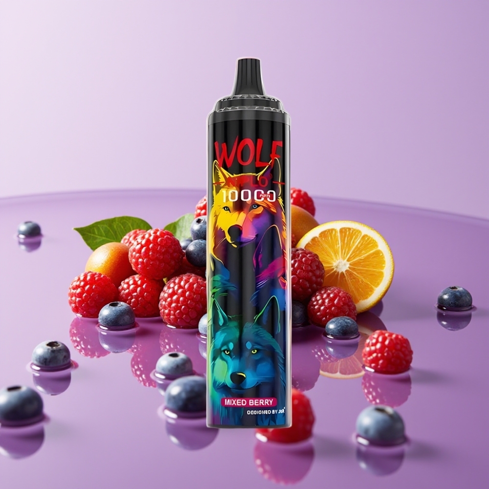 JNR Wolf Niplo 10000 Puffs (توت مختلط، 20مل، 5 نيكوتين)