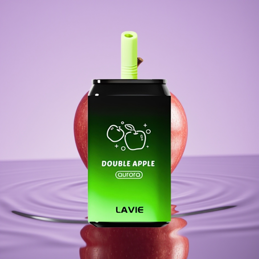 LAVIE Aurora 11000 Puffs تفاحتين – 22مل، 650مللي أمبير، شحن Type C