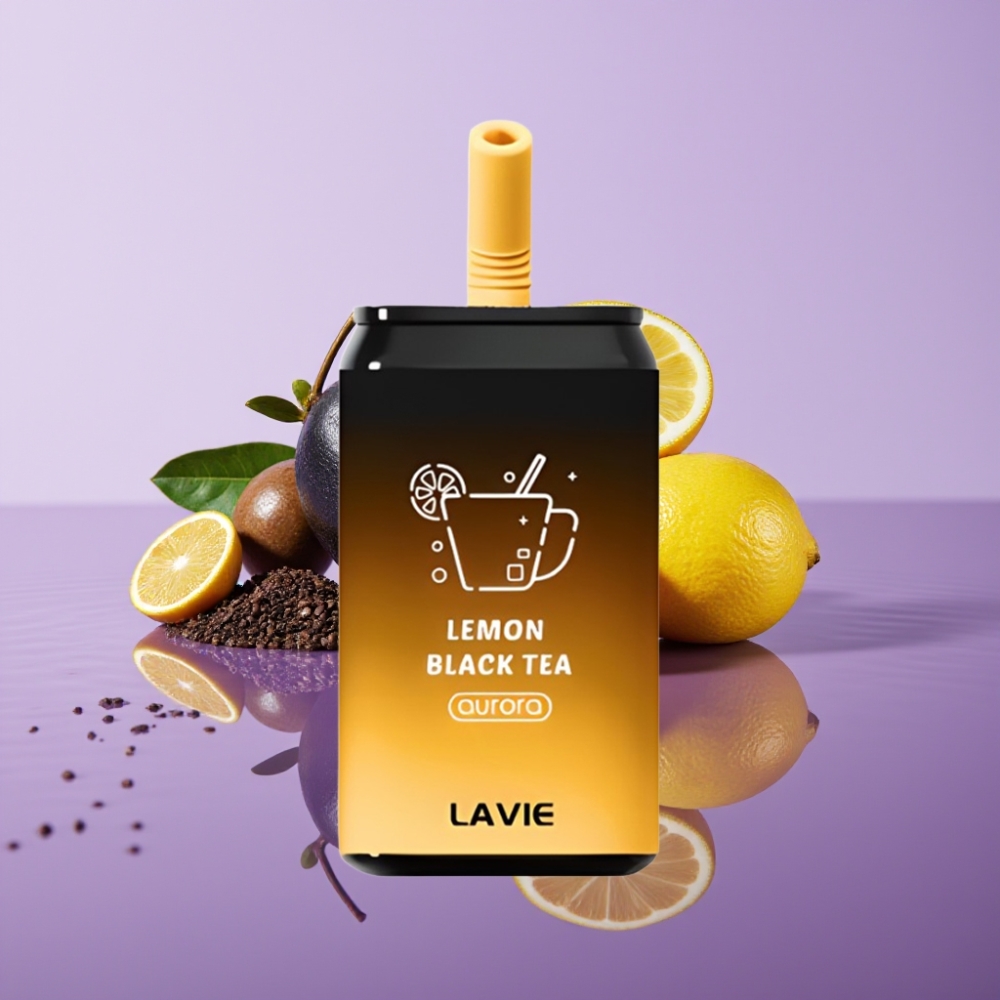 LAVIE Aurora 11000 نفخة - شاي ليمون، 22مل، 650mAh، نوع C