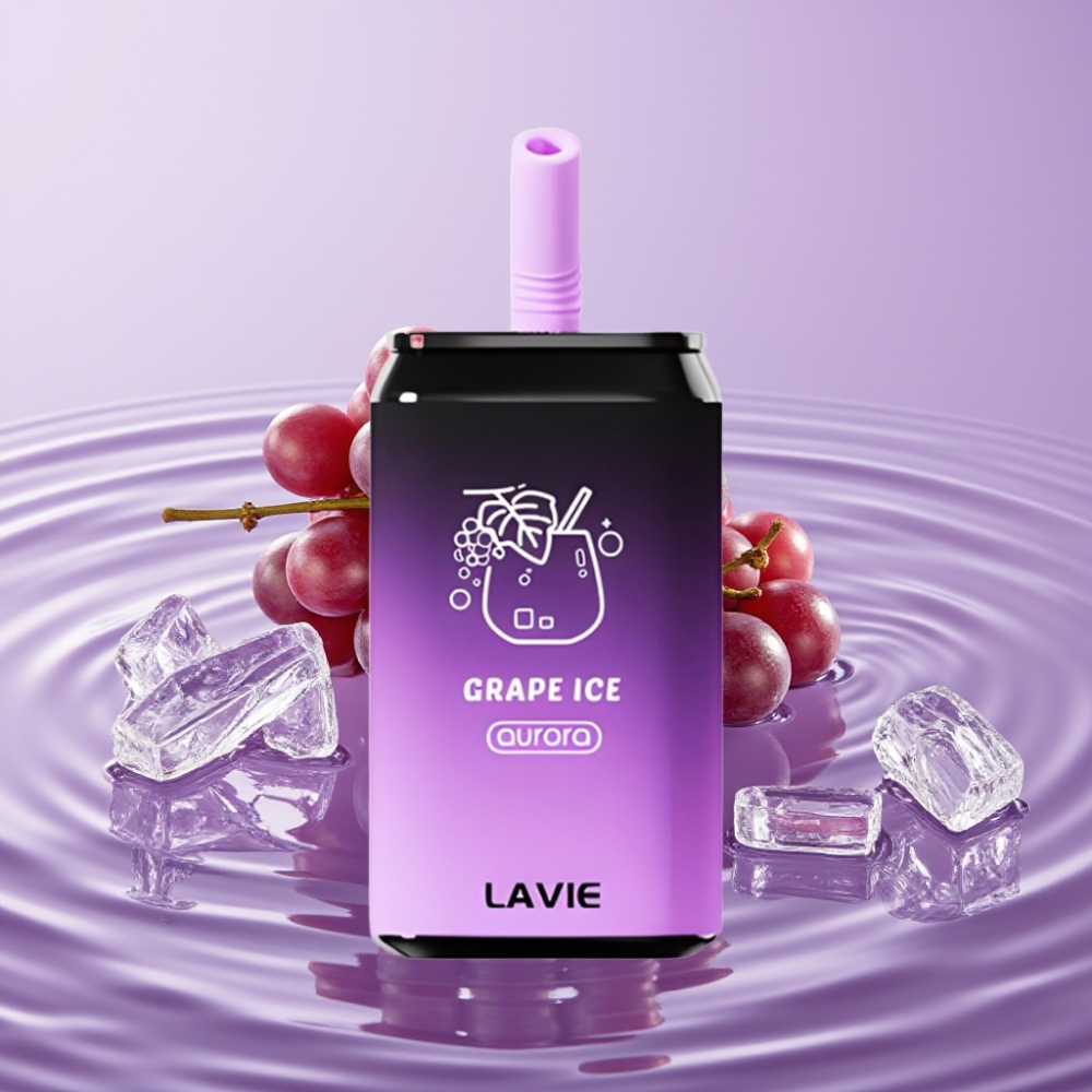 LAVIE Aurora 11000 نفخة - عنب آيس، 22مل، 650مللي أمبير، شحن Type C