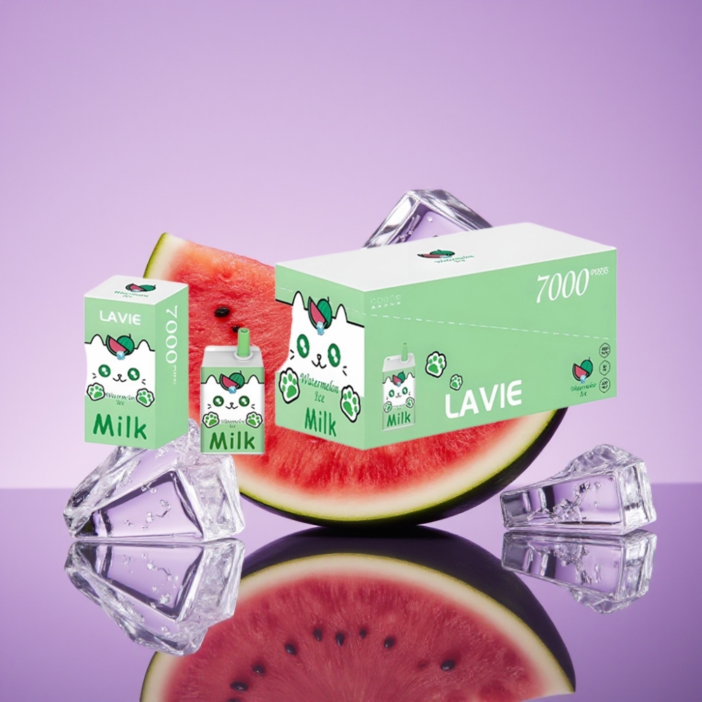LAVIE Milk 7000 نفث - بطارية 600mAh، سعة 16ML، بنكهة البطيخ المثلج