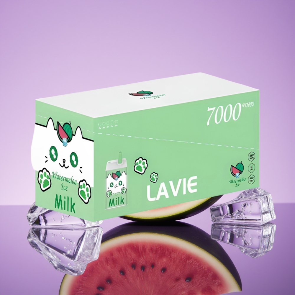 LAVIE Milk 7000 نفث - بطارية 600mAh، سعة 16ML، بنكهة البطيخ المثلج
