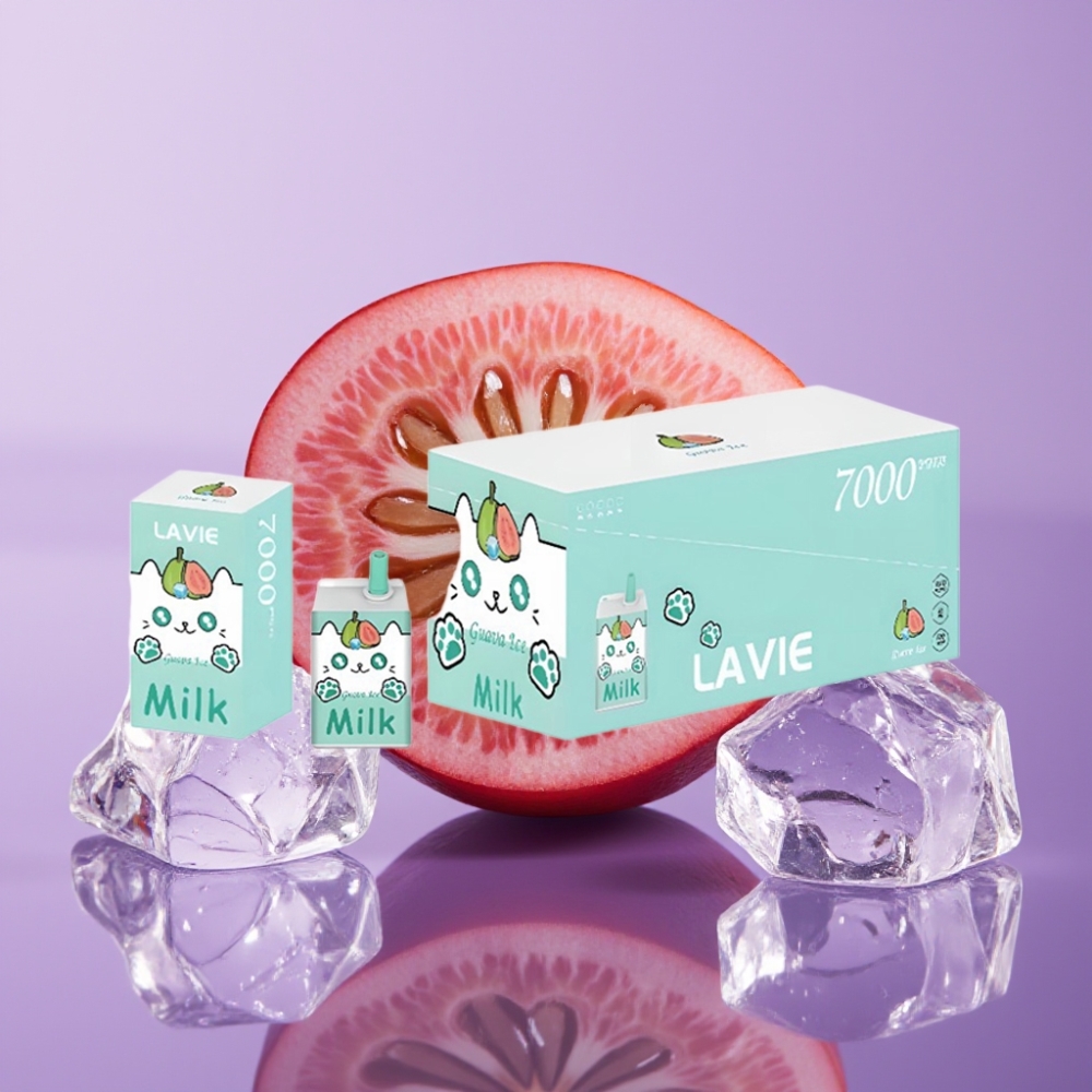 LAVIE Milk 7000 نفث - جوافة آيس - 16مل/600mAh/نيكوتين 0،2،5