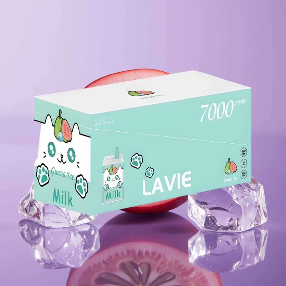 LAVIE Milk 7000 نفث - جوافة آيس - 16مل/600mAh/نيكوتين 0،2،5
