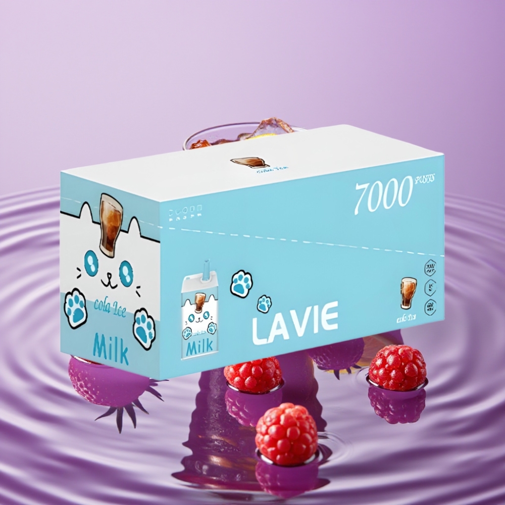 LAVIE Milk 7000 نفخة - 16مل سعة، 600mAh، نيكوتين 0/2/5 - كولا آيس