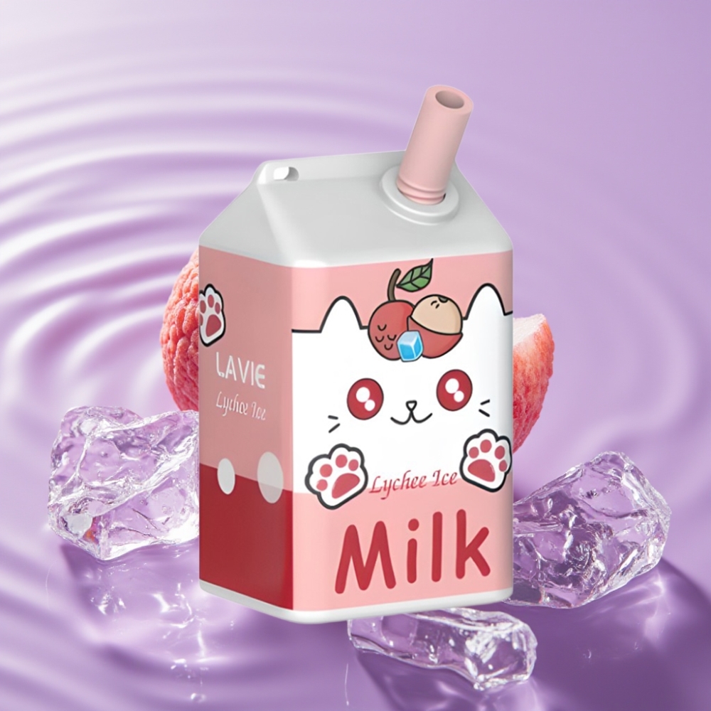 LAVIE Milk 7000 نَفخة - ليتشي آيس، 16مل، 600mAh، شحن Type C
