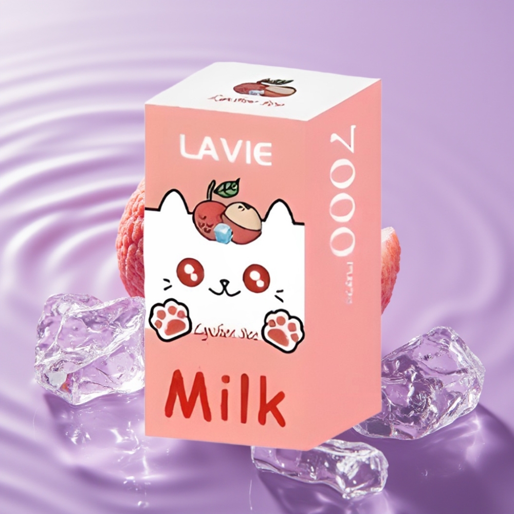 LAVIE Milk 7000 نَفخة - ليتشي آيس، 16مل، 600mAh، شحن Type C