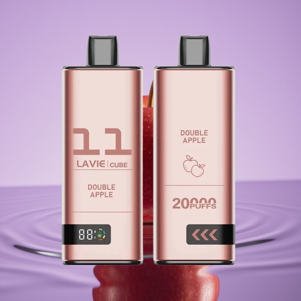Lavie Cube 20000 نفث سيجارة إلكترونية ذاتية الشحن بنكهة التفاح المزدوج - 28مل 5