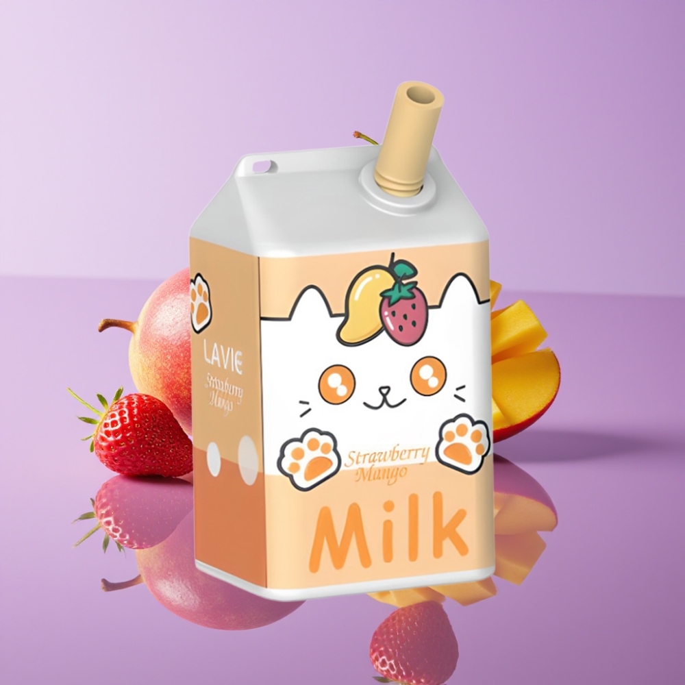 Lavie Milk 7000 نكهة الفراولة والمانجو - 16مل، 600mAh، شحن Type C
