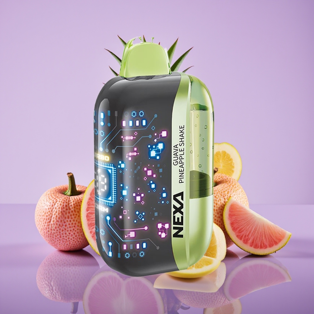 NEXA Ultra 50K Disposable Vape عصير جوافة أناناس - 20مل، 800مللي أمبير، 50000 نفخة