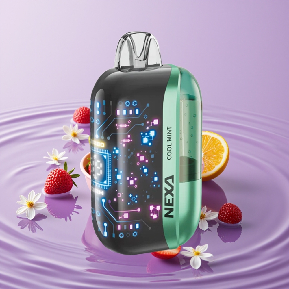 NEXA Ultra 50K Vape Disposable - نعناع منعش، 20مل، 50000 نفخة، شاشة منحنية