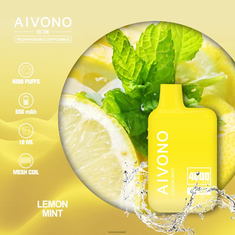 Aivono AIM BOXX 4000 ليمون نعناع - RF62V230 Aivono Vape Review