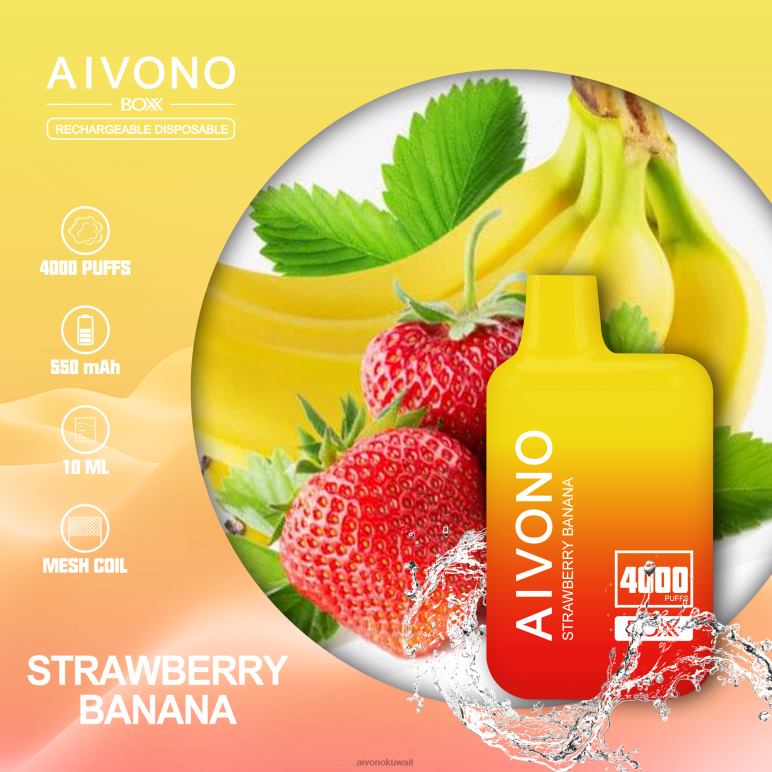 Aivono AIM BOXX 4000 موز فراولة - RF62V231 Aivono Vape Price