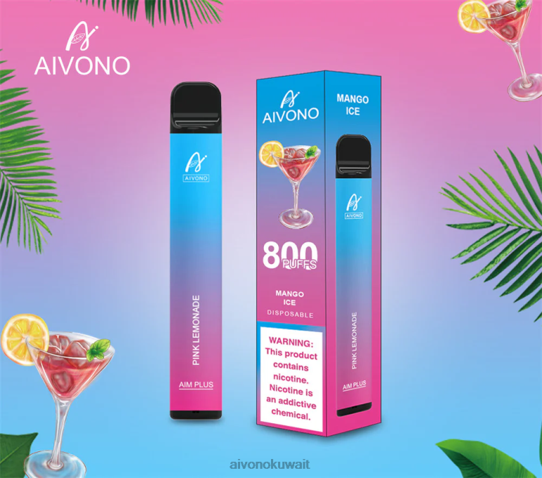Aivono AIM PLUS 800 عصير الليمون الوردي - RF62V191 Aivono Vape Price