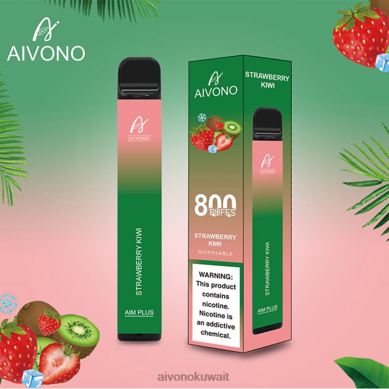 Aivono AIM PLUS 800 كيوي فراولة - RF62V194 Aivono Vape Review