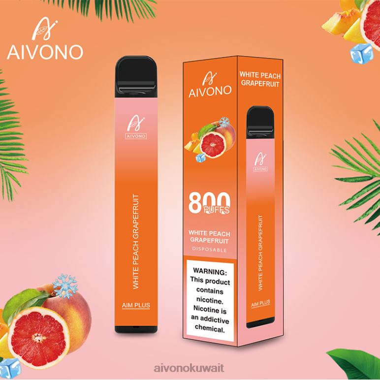 Aivono AIM PLUS 800 الجريب فروت الخوخ الأبيض - RF62V199 Aivono Vape Price
