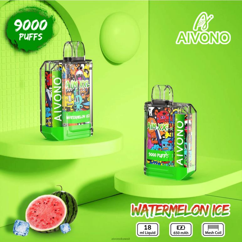 Aivono AIM XXL 9000 ملصق فم شفاف ثلج البطيخ - RF62V48 Aivono Vape Review Reddit