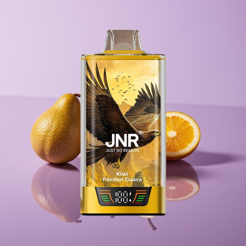 JNR Falcon Pro 28000 - 30مل، بطارية 950مللي أمبير، نيكوتين 5%، كيوي باشن جوافة