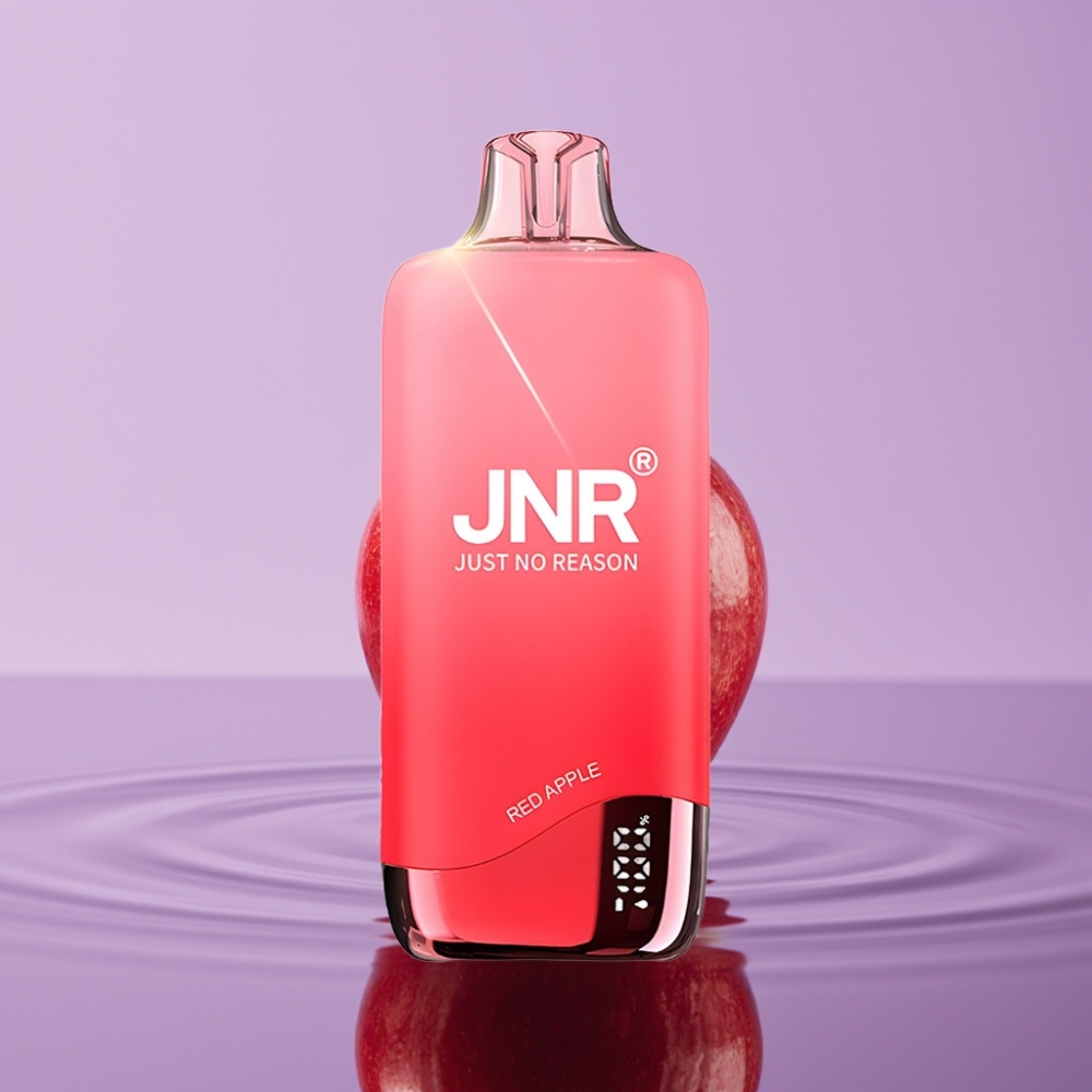 JNR Rainbow 10500 دفعة سيجارة إلكترونية تفاح أحمر 18مل 0.8أوم 5% نيكوتين