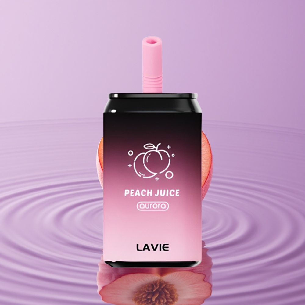 Lavie Aurora 11000 Puffs عصير الخوخ - 22ML، 650mAh، شحن Type C